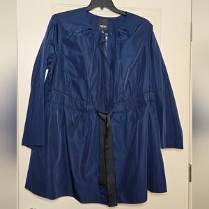 Simply Vera Vera Wang Navy Lightweight Jacket | Tie Waist | Sz 2X | NWT